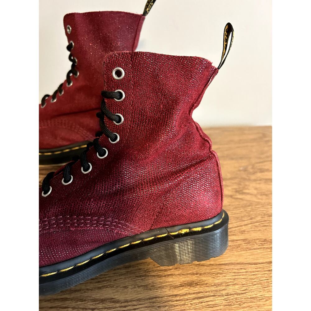 Dr Martens Deep Red Crystal Beaded size 7/EU 38 - Picture 3 of 7